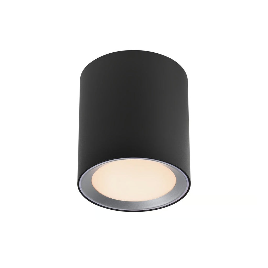 Surface spot LANDON 14 blanc chaud 2700k LED intégrée métal noir IP44 Salle de bain - Nordlux, Intérieur