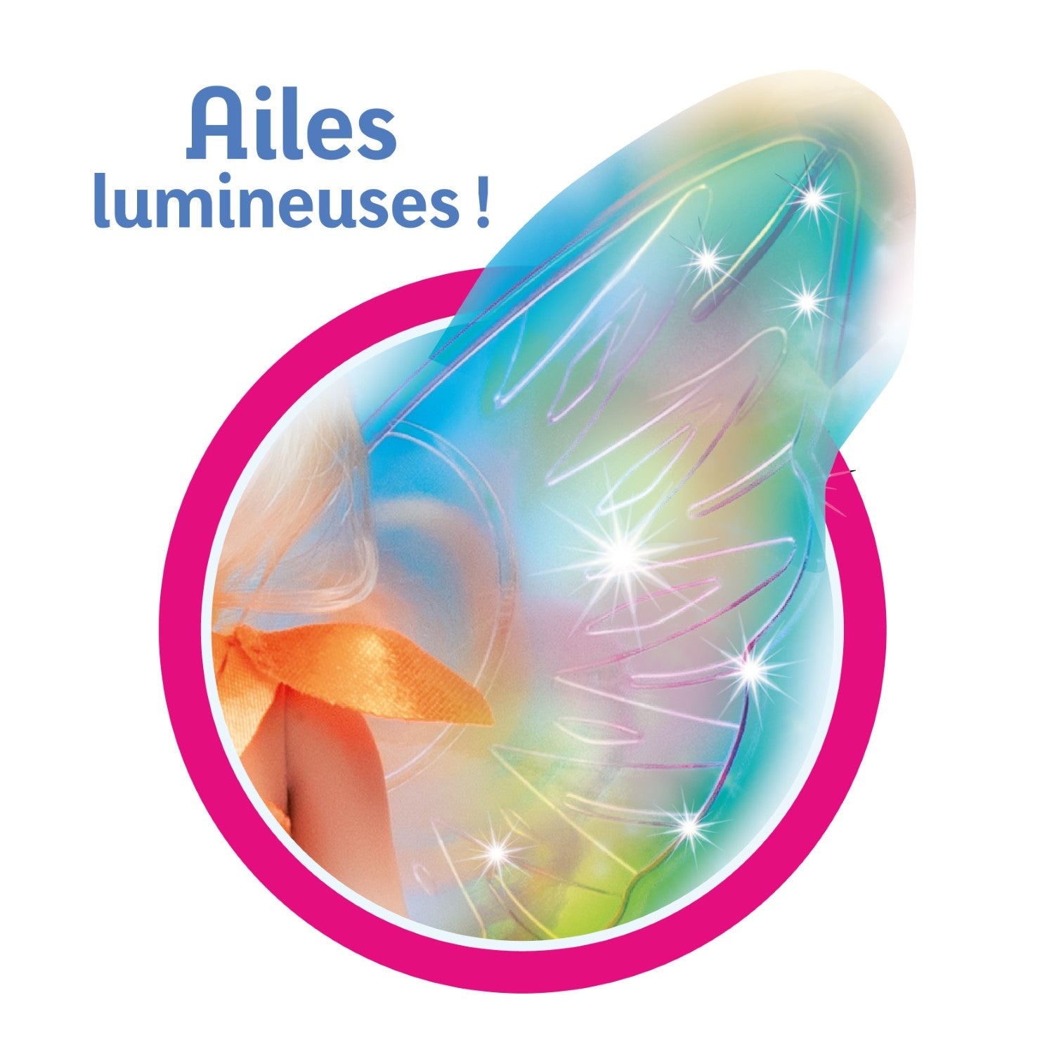 WINX CLUB Poupée articulée Stella avec ailes lumineuses pour les enfants dès 3 ans - 26 cm