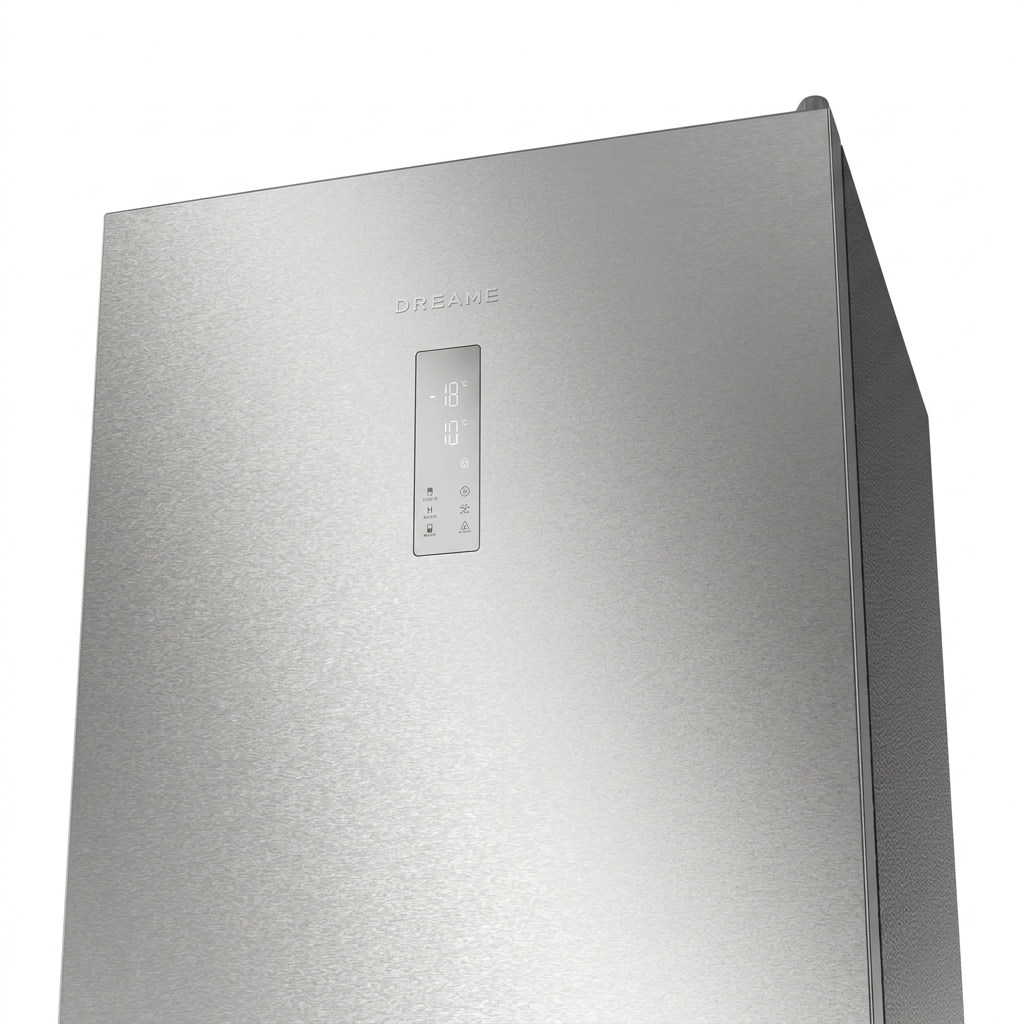 Dreame Réfrigérateur Combo DRB450WMBDEU 456 L, Classe énergétique D, Gris