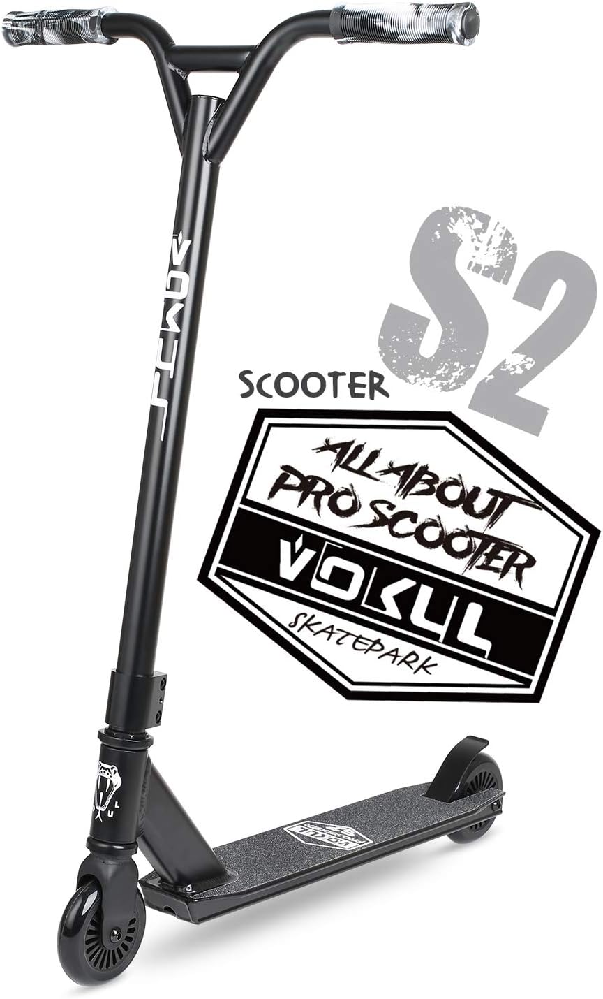 VOKUL Trottinette complète VOKUL Pro pour enfants, garçons, filles, adolescents à partir de 6 ans - Trottinette de cascade freestyle pro - Cadeau haute performance pour tricks de skatepark et de rue