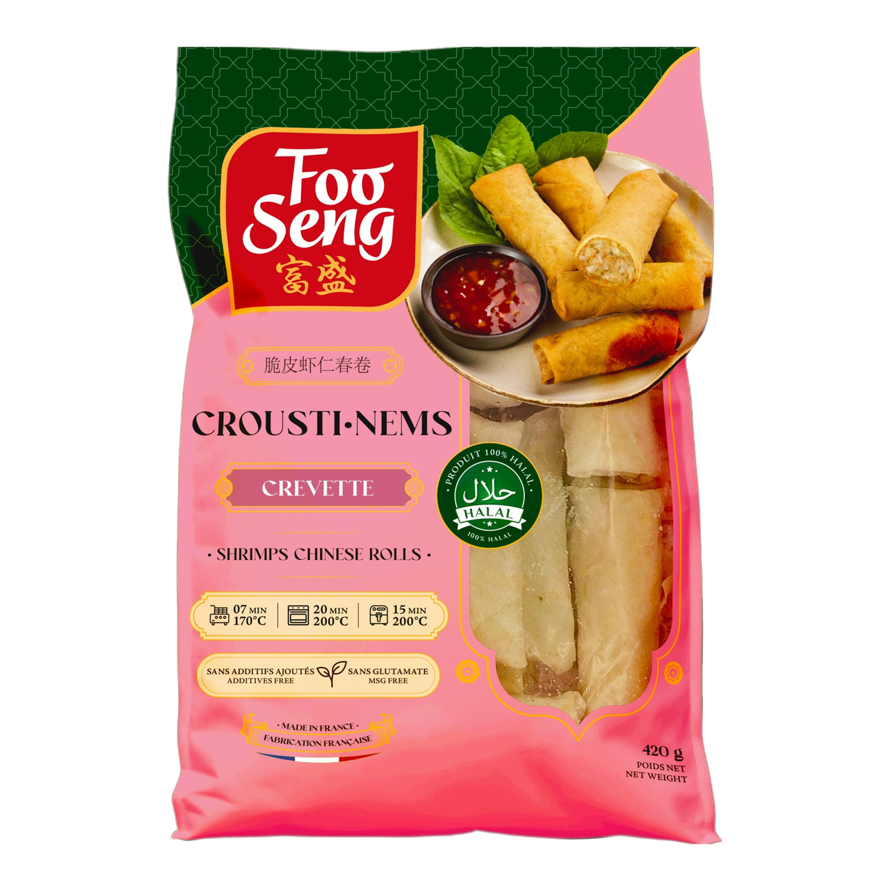 Foo Seng Crousti-nems aux crevettes - 420 g