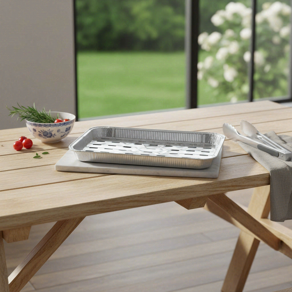 Alpina Lot de 3 plaques de cuisson en aluminium pour barbecue