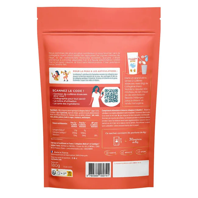 Nutri&Co Collagène marin types 1, 2 et 3 - goût neutre - 180 g