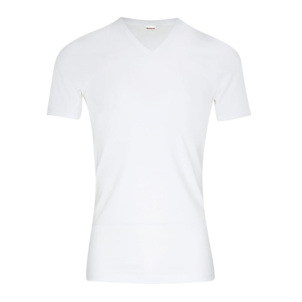EMINENCE T-shirts col V Coton Bio, Blanc