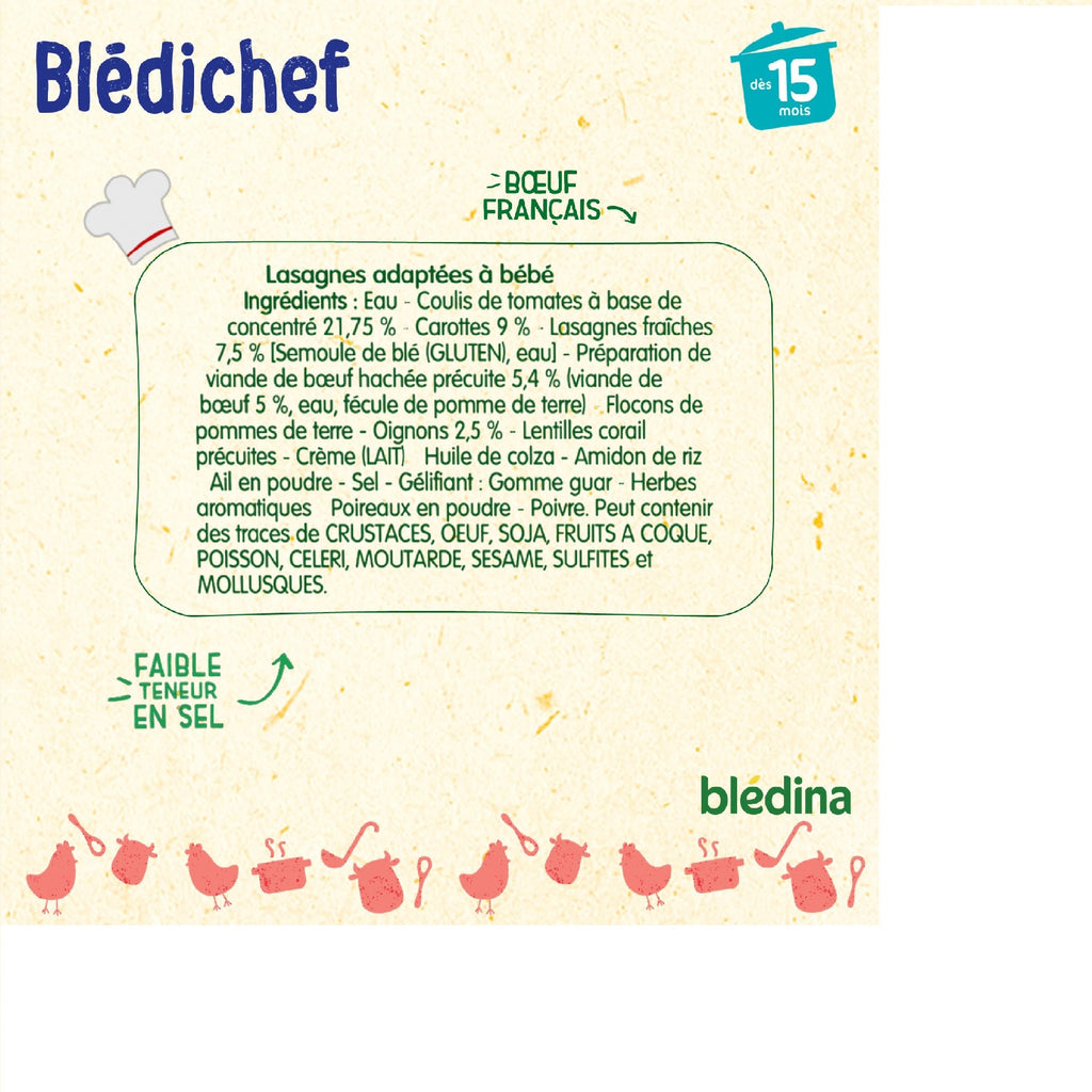 Bledina lasagne bolo 15m 230g