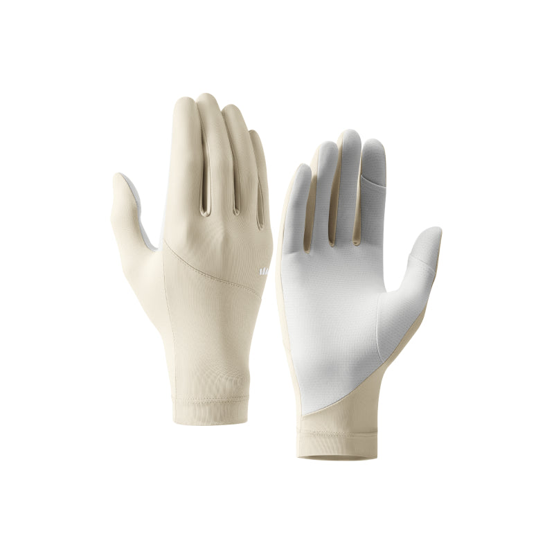 Beneunder Gants de protection solaire sensation fraîcheur été AL360 Unisexe Cyclisme et sports de plein air - Gris caoutchouc - F (Taille unique)