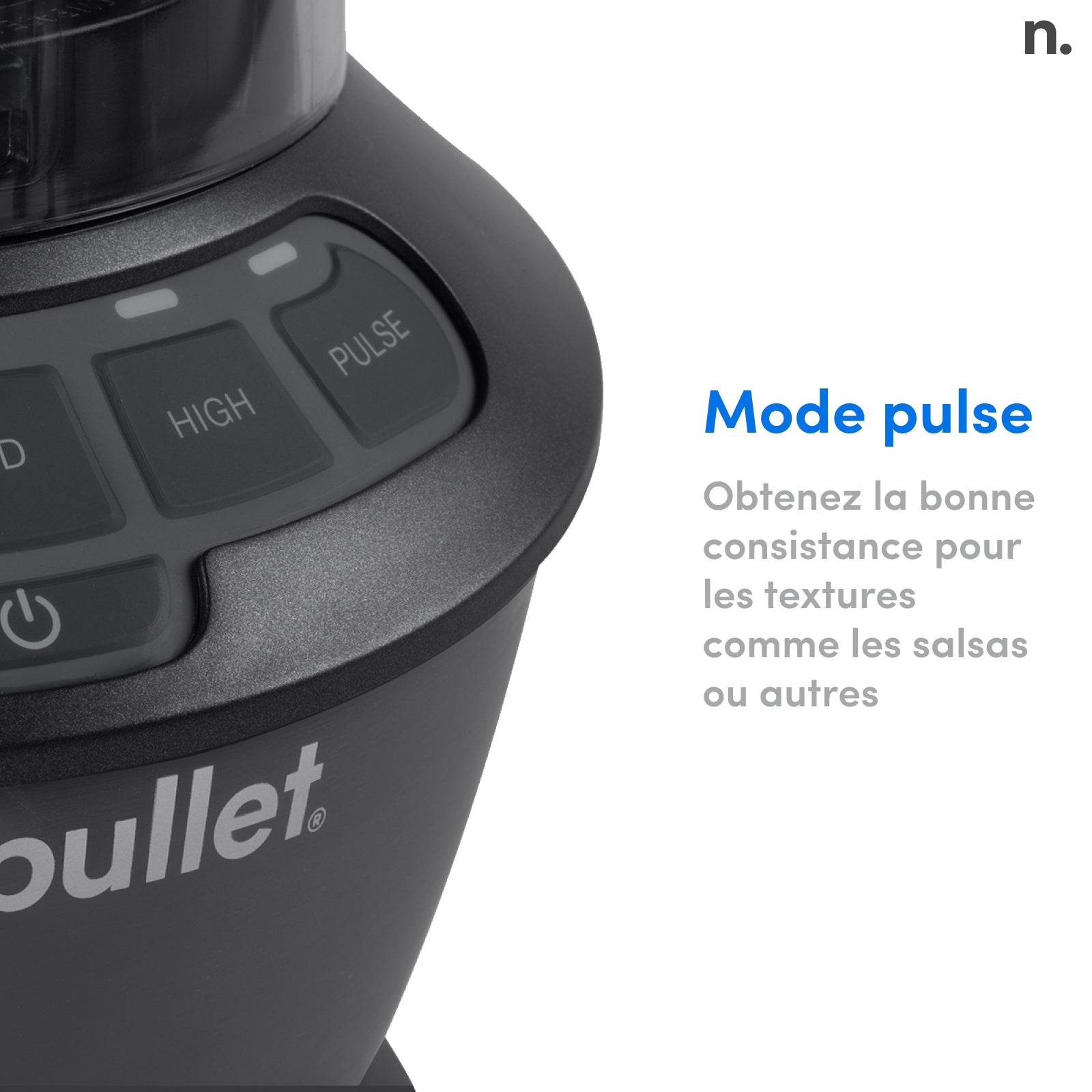 nutribullet Mixeur combiné, Mixeur multifonction 1,89 L, NBF500DG, Noir