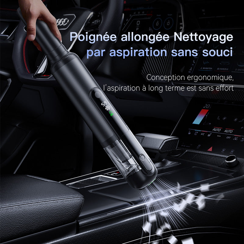 EasyWox Q808 Aspirateur de voiture avec aspiration puissante 16 500 Pa, moteur sans balais 120 W, soufflerie et aspiration bidirectionnelles
