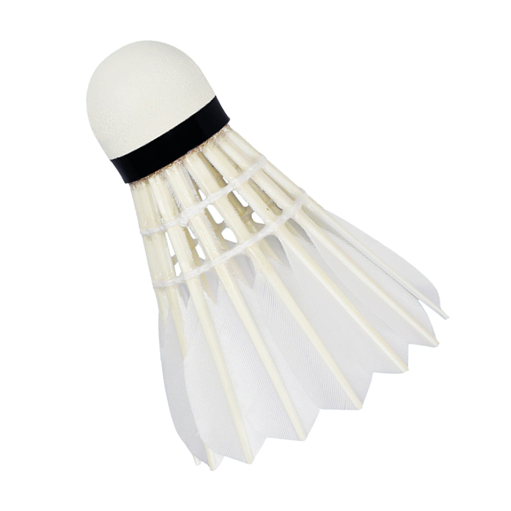 Double Fish JinQue Premium King Volants de badminton durables en plumes d’oie Lot de 12 Vitesse 76 Vert