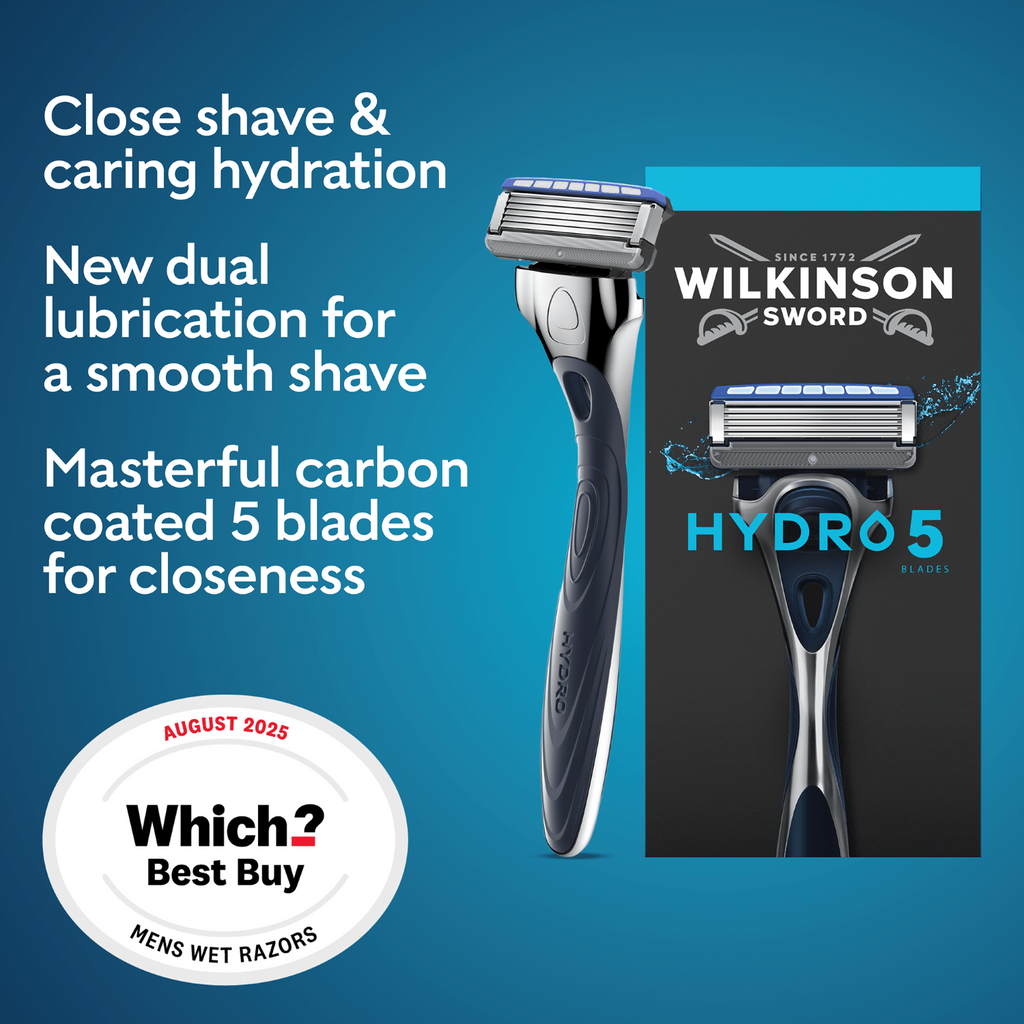 WILKINSON SWORD Hydro 5 - Rasoir Pour Homme - 1 Manche + 4 Recharges