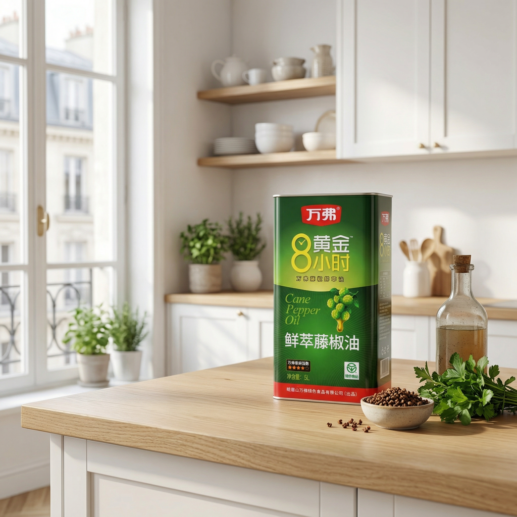 Wan Fu Huile de poivre de rotin fraîchement extraite 4 étoiles - 5 L