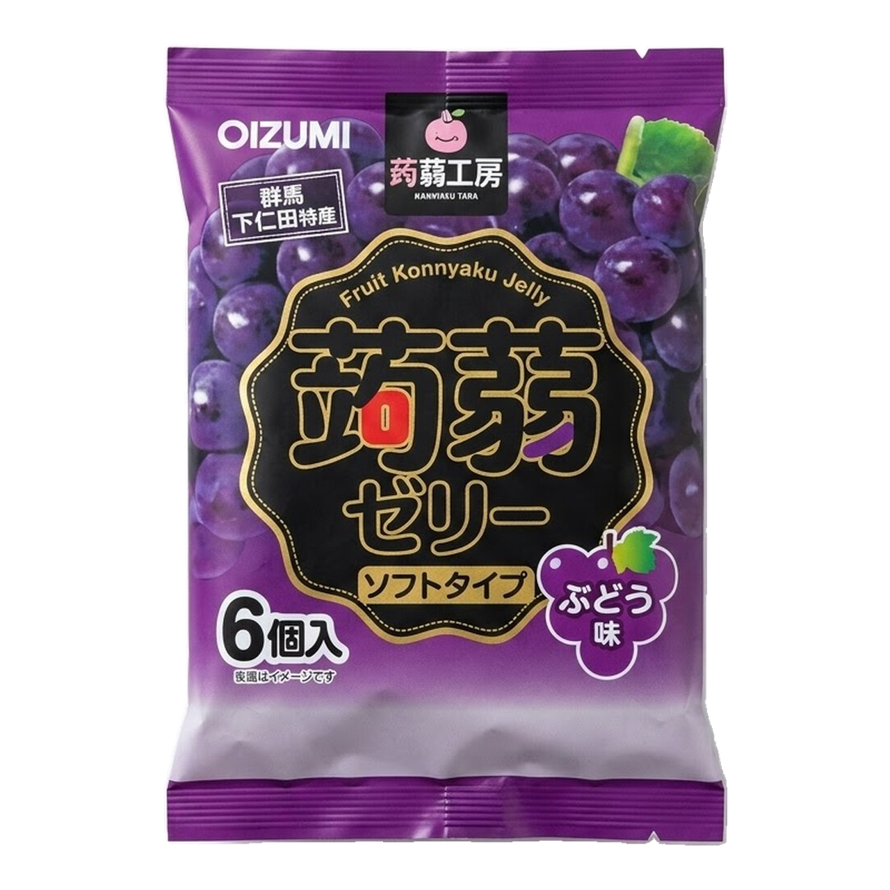 Gelée saveur raisin Shimonita Konjac Kobo 106 g