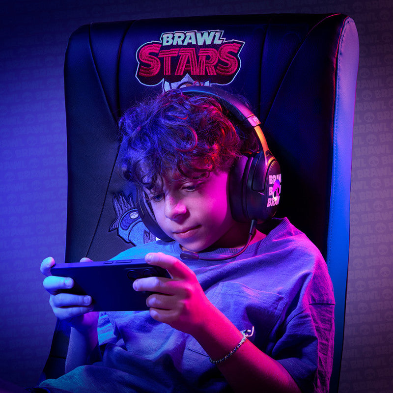 SUBSONIC SS Casque de jeu filaire BRAWL STARS, Noir, compatible PS5, PS4, PC, Xbox, Switch
