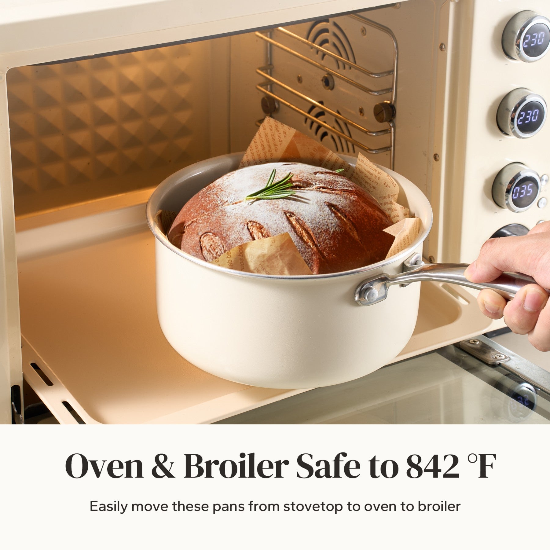 Redchef Gemstone Casserole en aluminium 18cm Beige