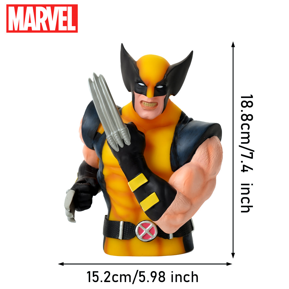 Tirelire Marvel Wolverine 3D Officielle en PVC – Figurine de Collection Antichoc pour Décoration de Bureau et Maison