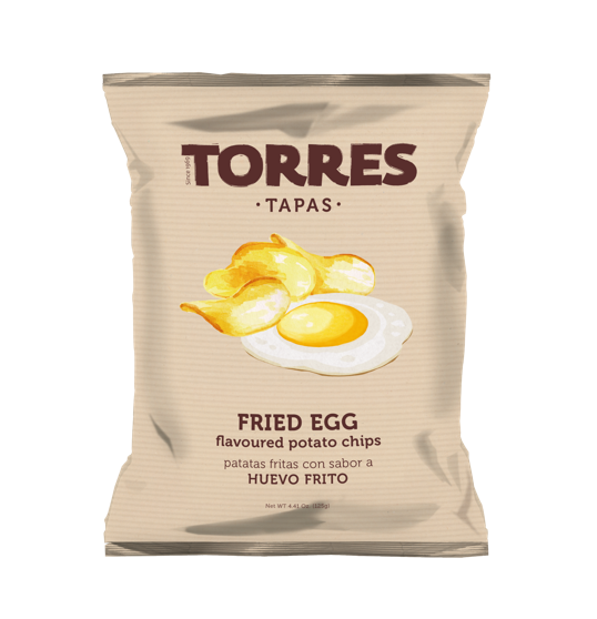 TORRES Tapas Chips saveur œuf au plat - 125 g