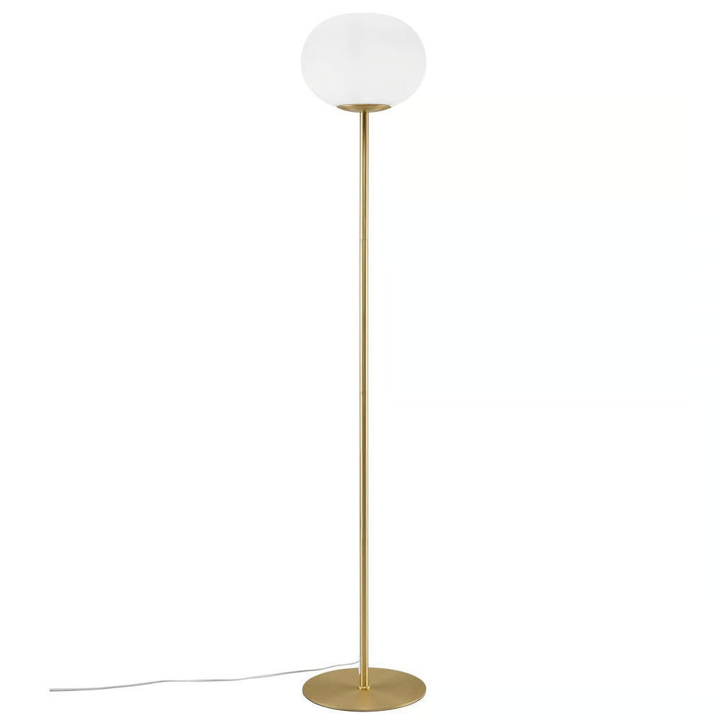 Lampadaire ALTON 27,5 verre et métal laiton IP20 E27 - Nordlux, Intérieur