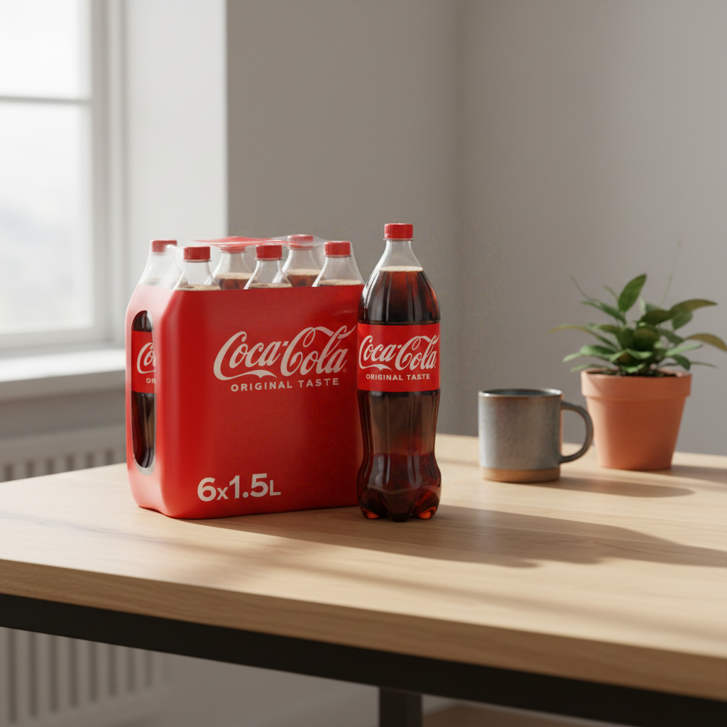 Coca-Cola Cola Goût Original, pack standard - 6 x 1,5 L