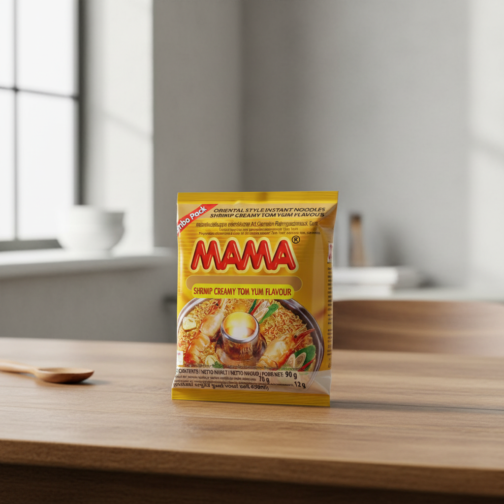 MAMA Nouilles instantanées crémeuses Tom Yum aux crevettes - 90 g