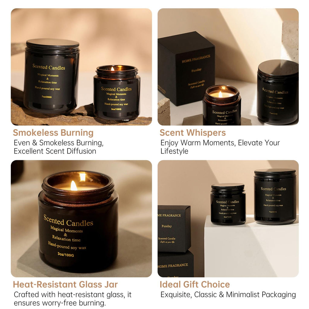 Zooly All-Black Bougie parfumée en pot en céramique senteur citronnelle - 200 g