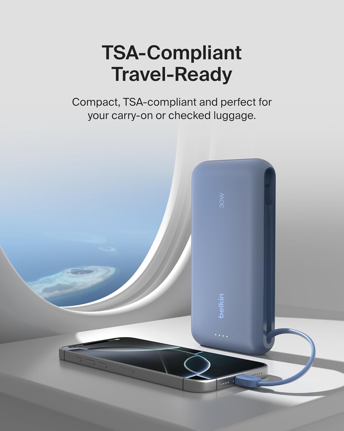 Belkin BOOST CHARGE Batterie externe Power Delivery 20 000 mAh - Bleu