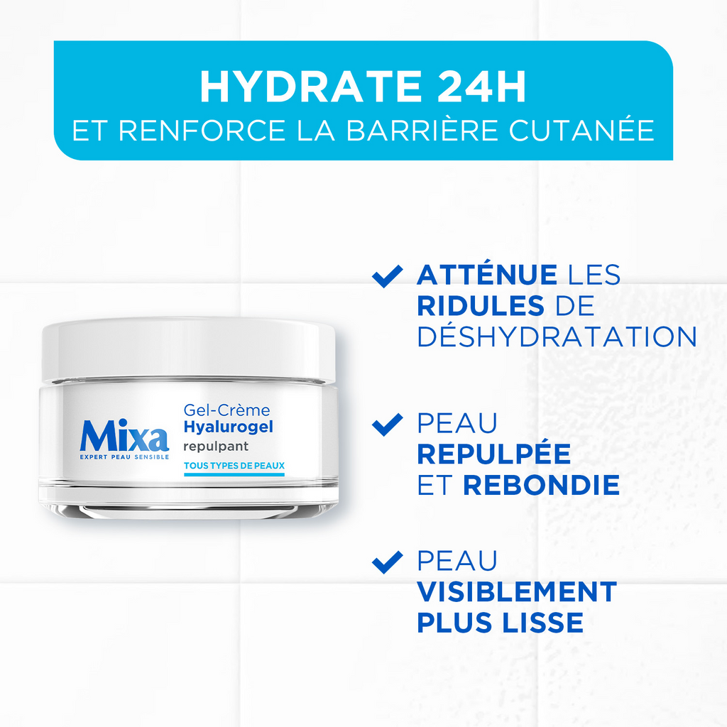 Mixa Hyalurogel Gel-Crème Hydratant Repulpant Riche 50 ml
