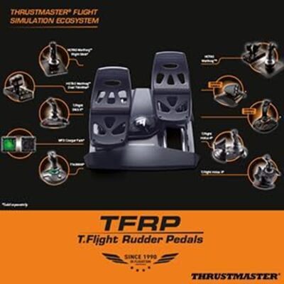 Thrustmaster TFRP T.Flight Rudder Pédalier pour volant pour PC/PS5/PS4/Xbox
