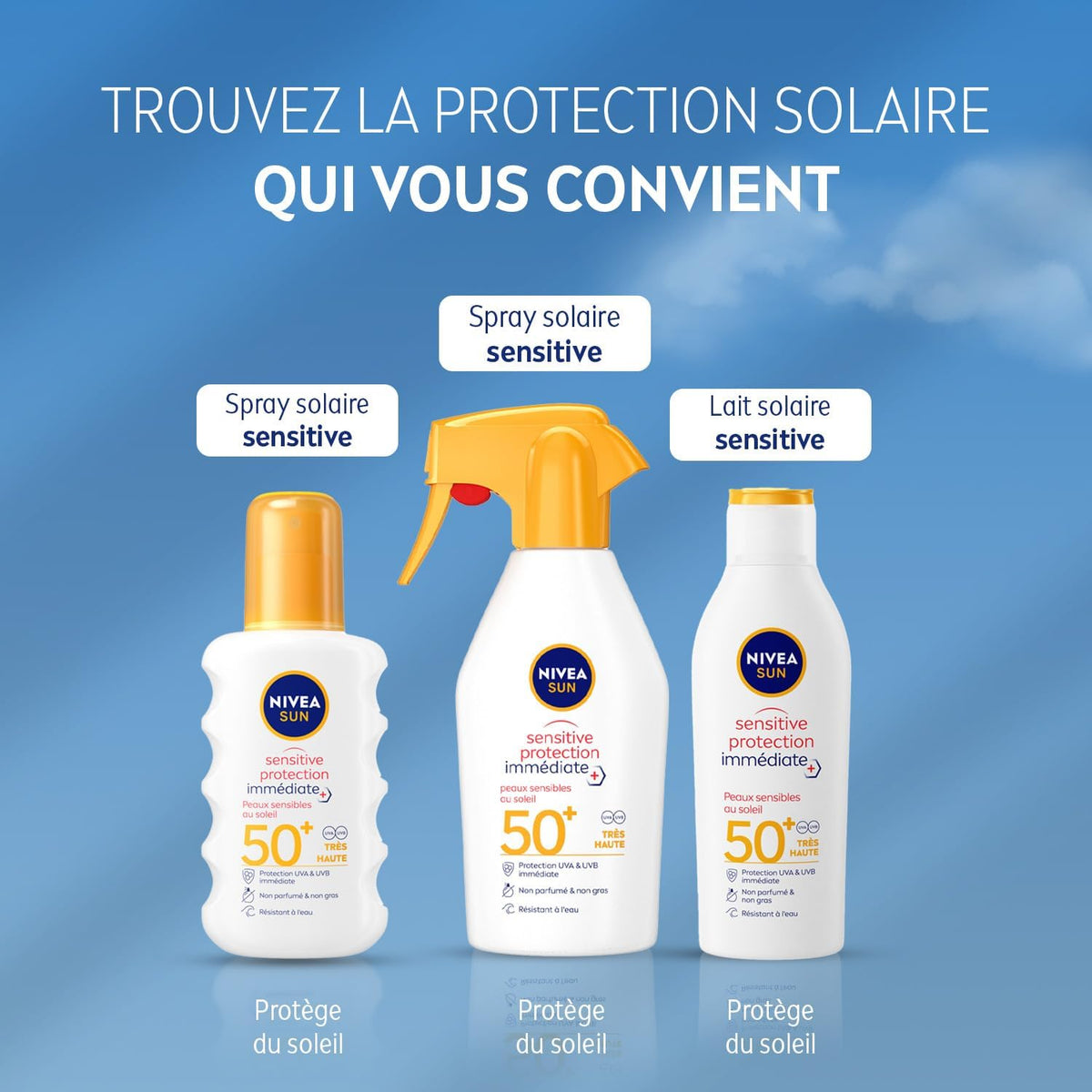NIVEA SUN Sensitive Lait protection solaire SPF 50+ - 200 ml