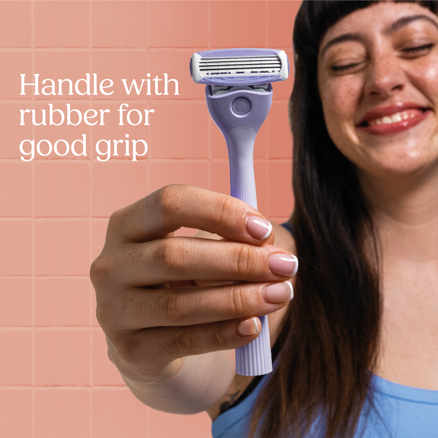 Wilkinson Sword Intuition Quattro Sensitive - Rasoir pour Femme - 1 Manche + 5 Recharges