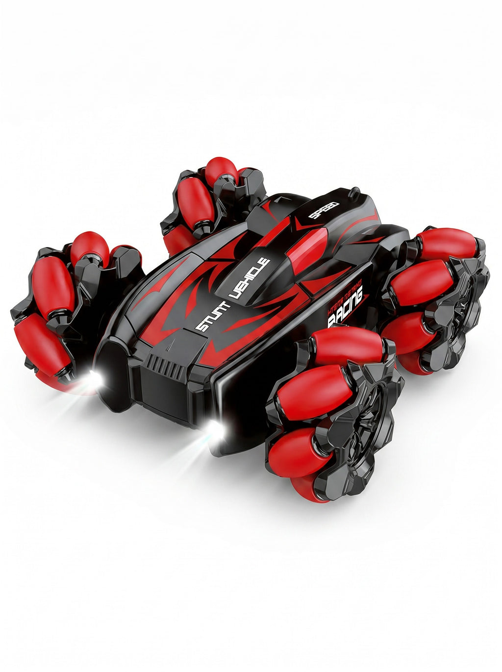 2,4 g RC Voiture de Cascade Méca Numa Roues Drift 360° Voiture Jouet Télécommandée pour Enfants à Partir de 6 Ans One Piece en Rouge.