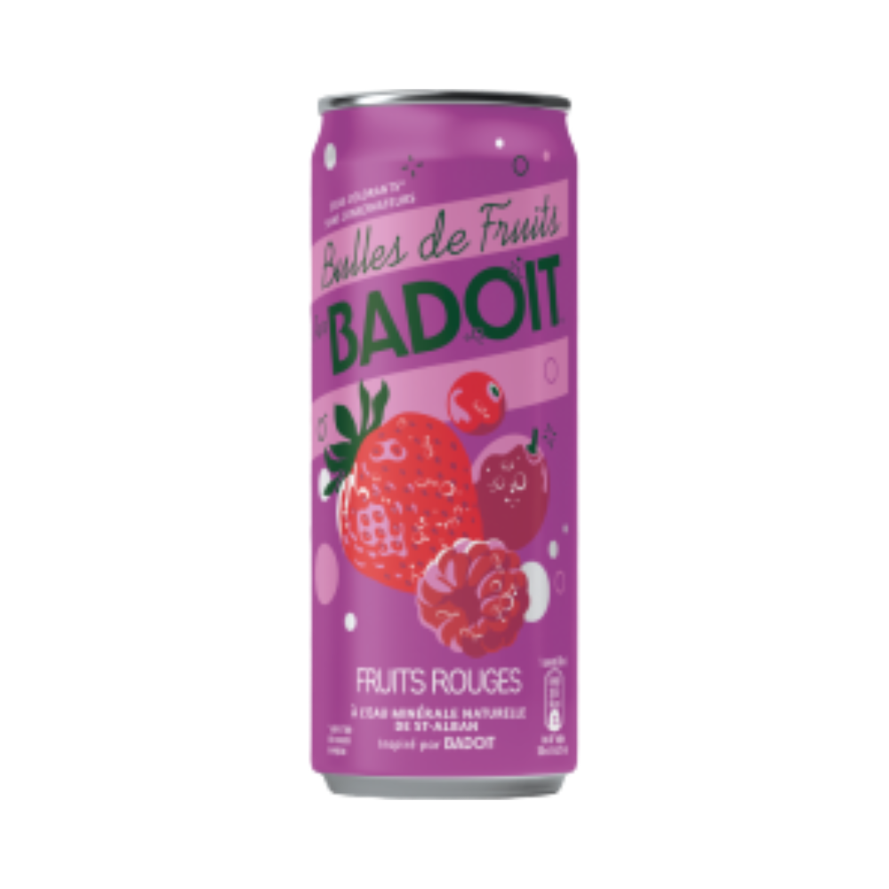 BADOIT bulles de fruits fruits rouges pack 6x33cl