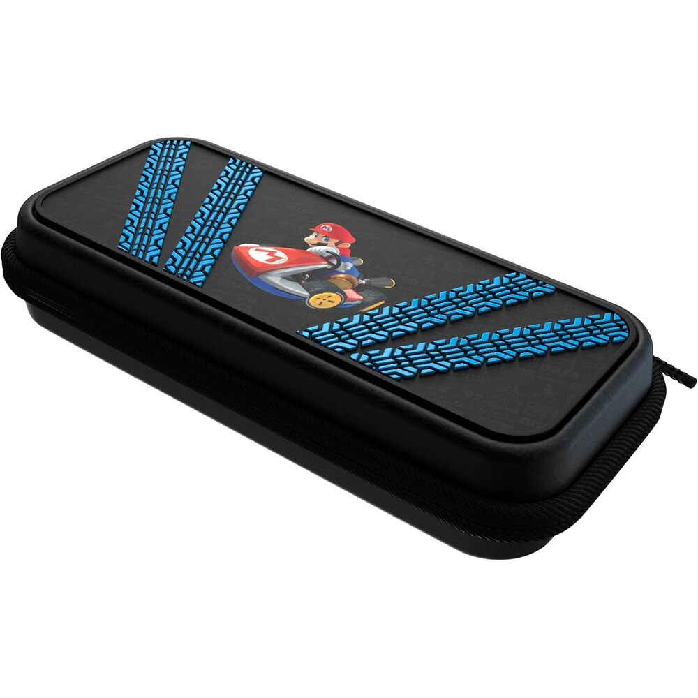 PDP Gaming Étui de Voyage Rigide Plus pour Nintendo Switch, Switch Lite et OLED - Poches pour Accessoires - Licence Officielle Super Mario - Design 3D Phosphorescent