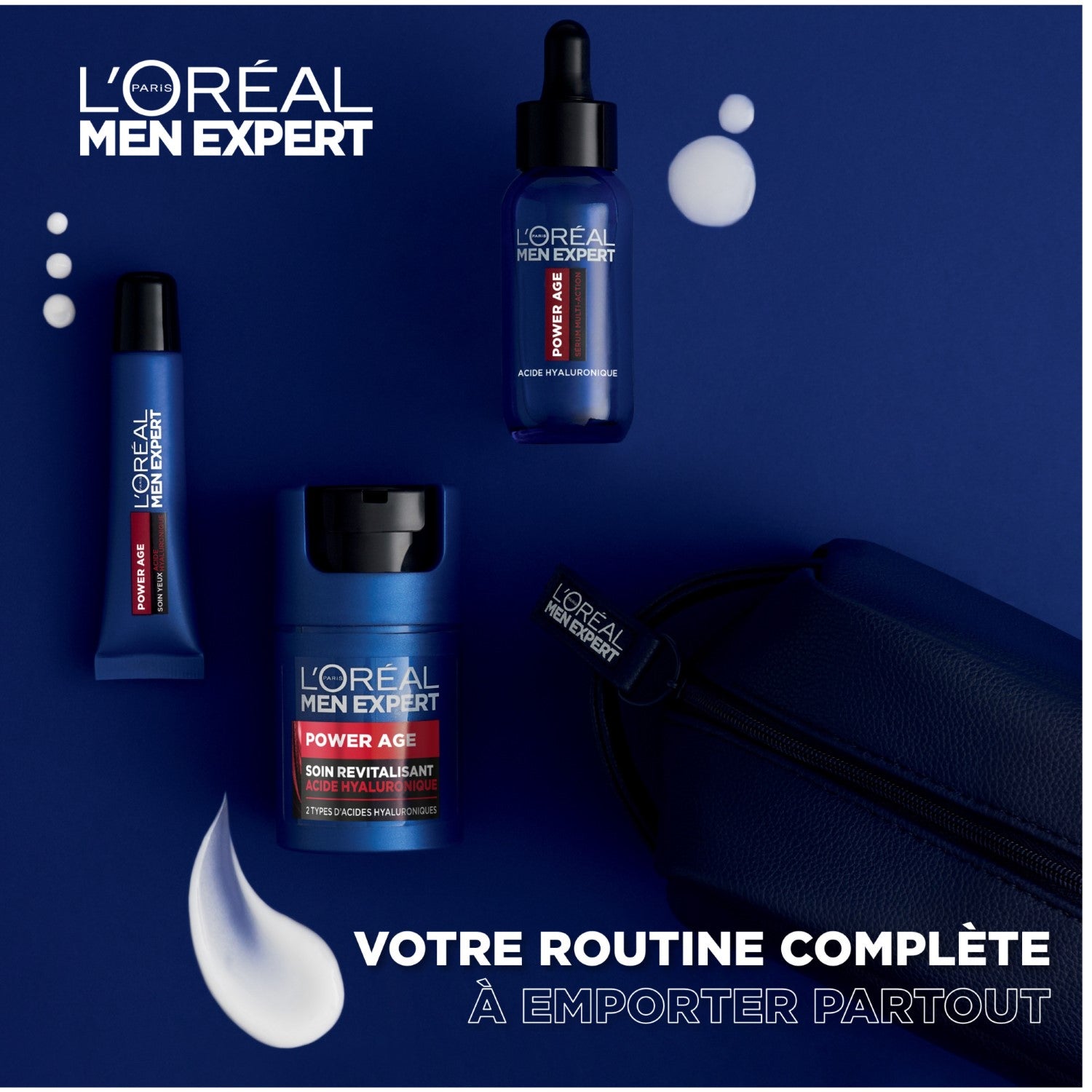 L'Oréal Paris Men Expert Power Age Trousse Routine Experte Anti-Âge (Sérum Multi-Action 30 ml + Soin Hydratant Visage 50 ml + Soin Yeux 15 ml)