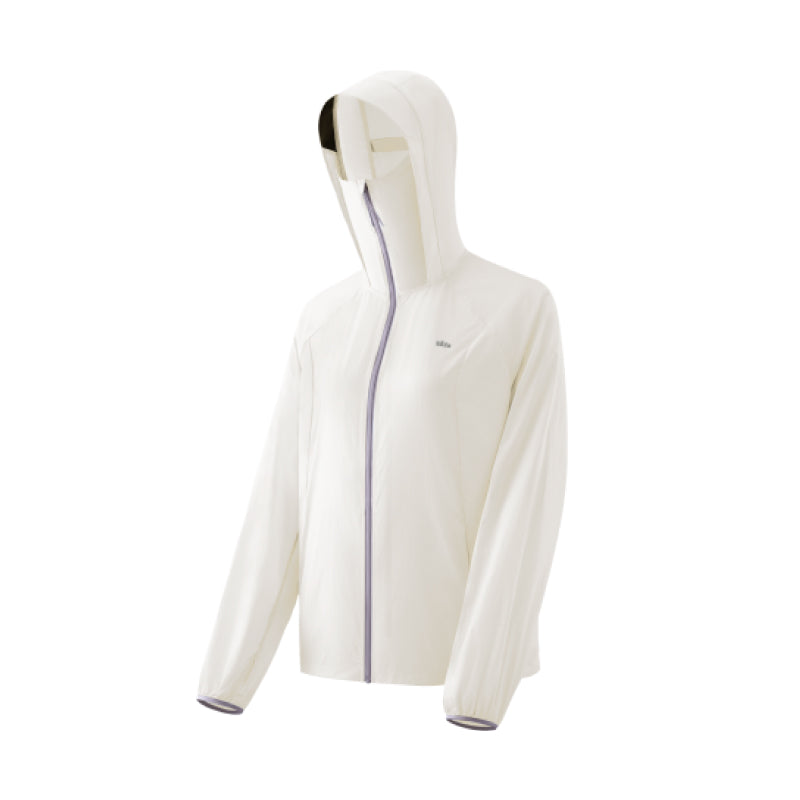 Beneunder Veste de protection solaire légère et hydrofuge pour femme (modèle veste) TS01h - Blanc lait - 160/84A(M)