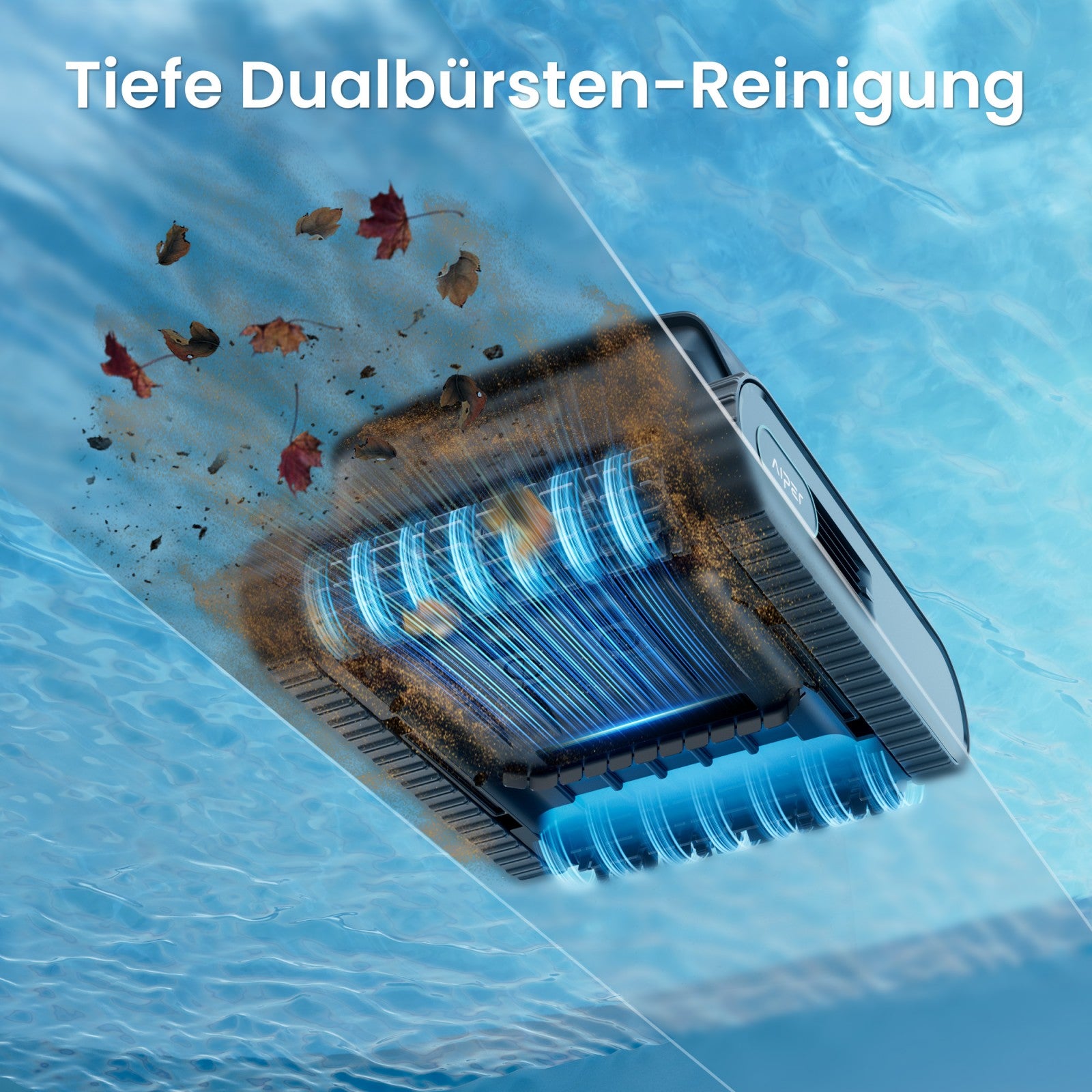 Aiper Scuba V3 robot de piscine avec IA (modèle 2026), Nettoyeur de piscine sans fil avec vision par IA et contrôle par application, Nettoie fond, parois et ligne d’eau