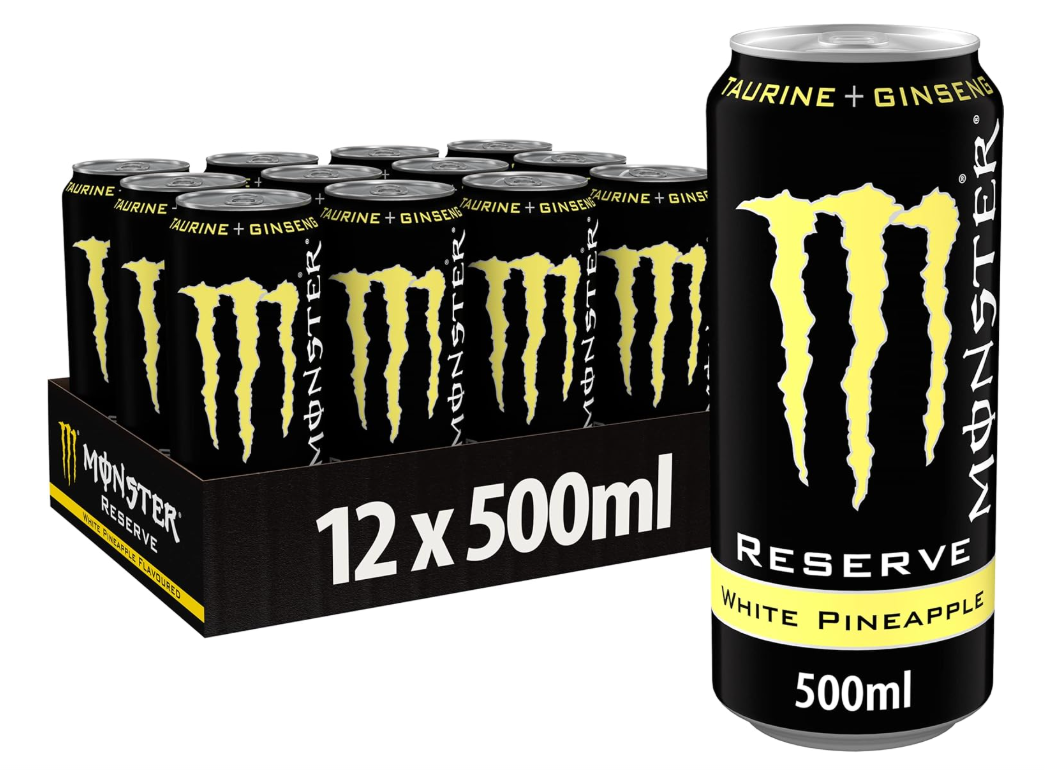 MONSTER ENERGY Boisson énergisante Reserve Ananas Pack 12 x 50 cl