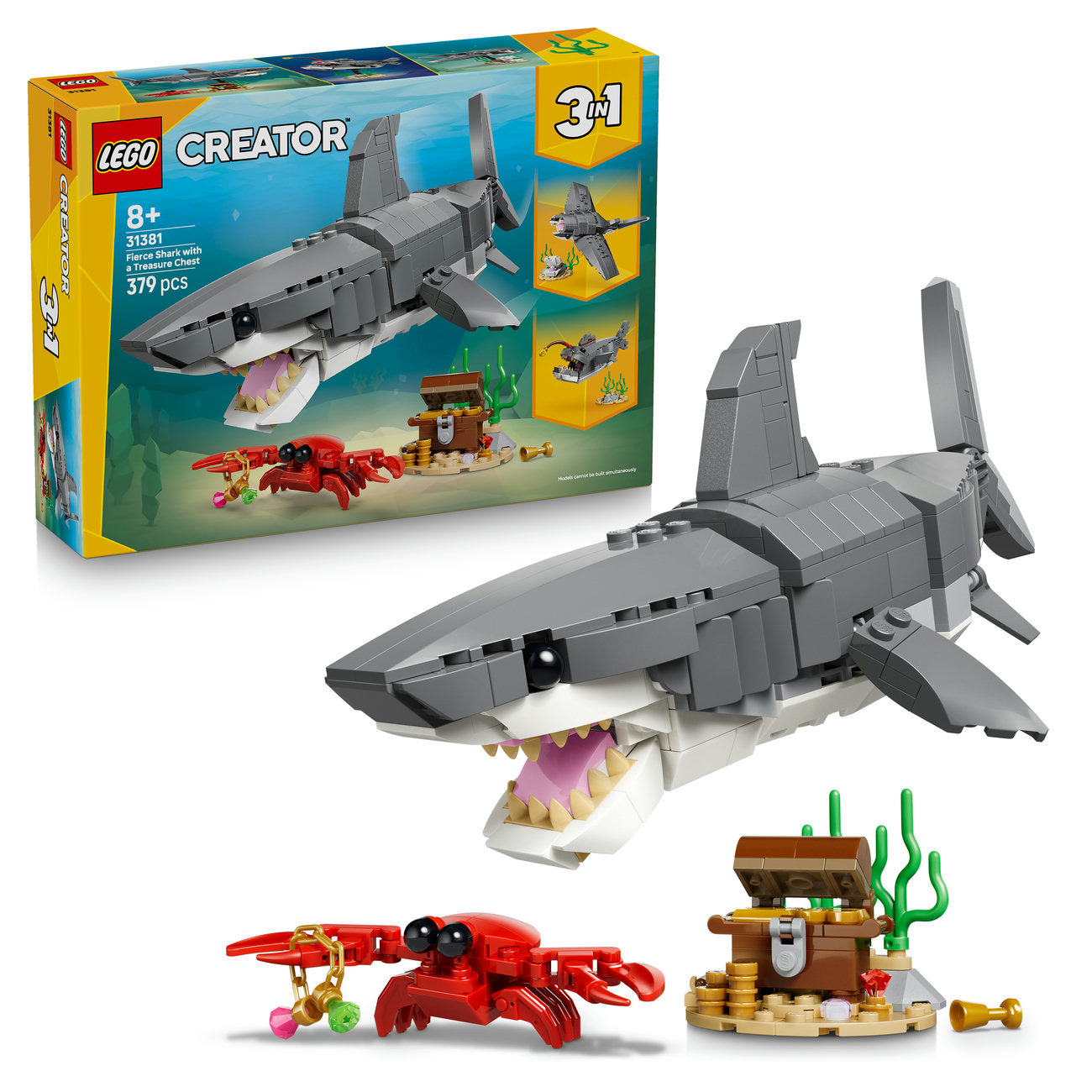 LEGO Creator 31381 Le redoutable requin et le coffre au trésor