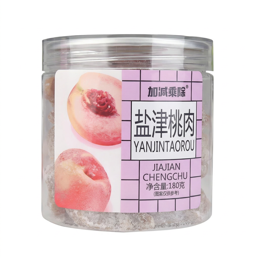 Jiajianchengchu Profitez d'une bouteille de sel et de pêche de 180 g