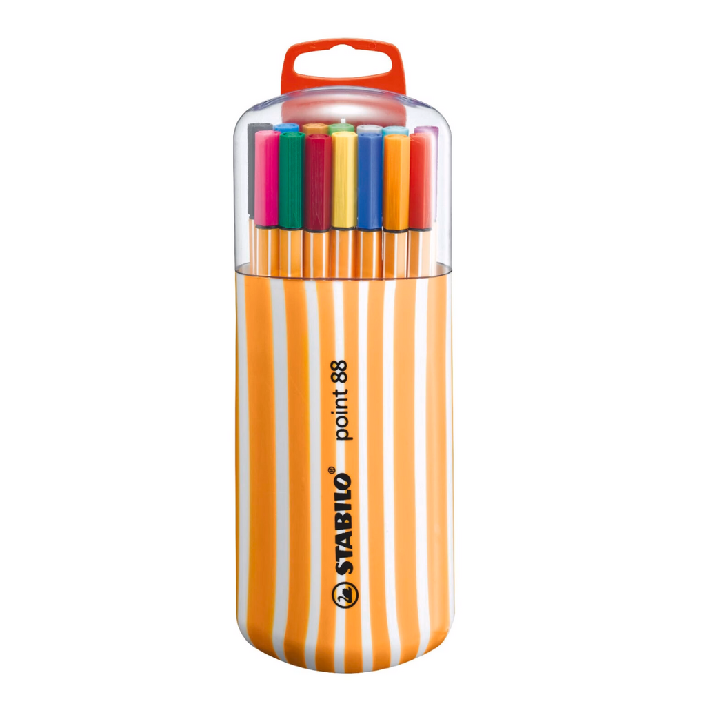 STABILO Point 88 Edition Zèbre Coffret de 20 stylos-feutre à pointe fine