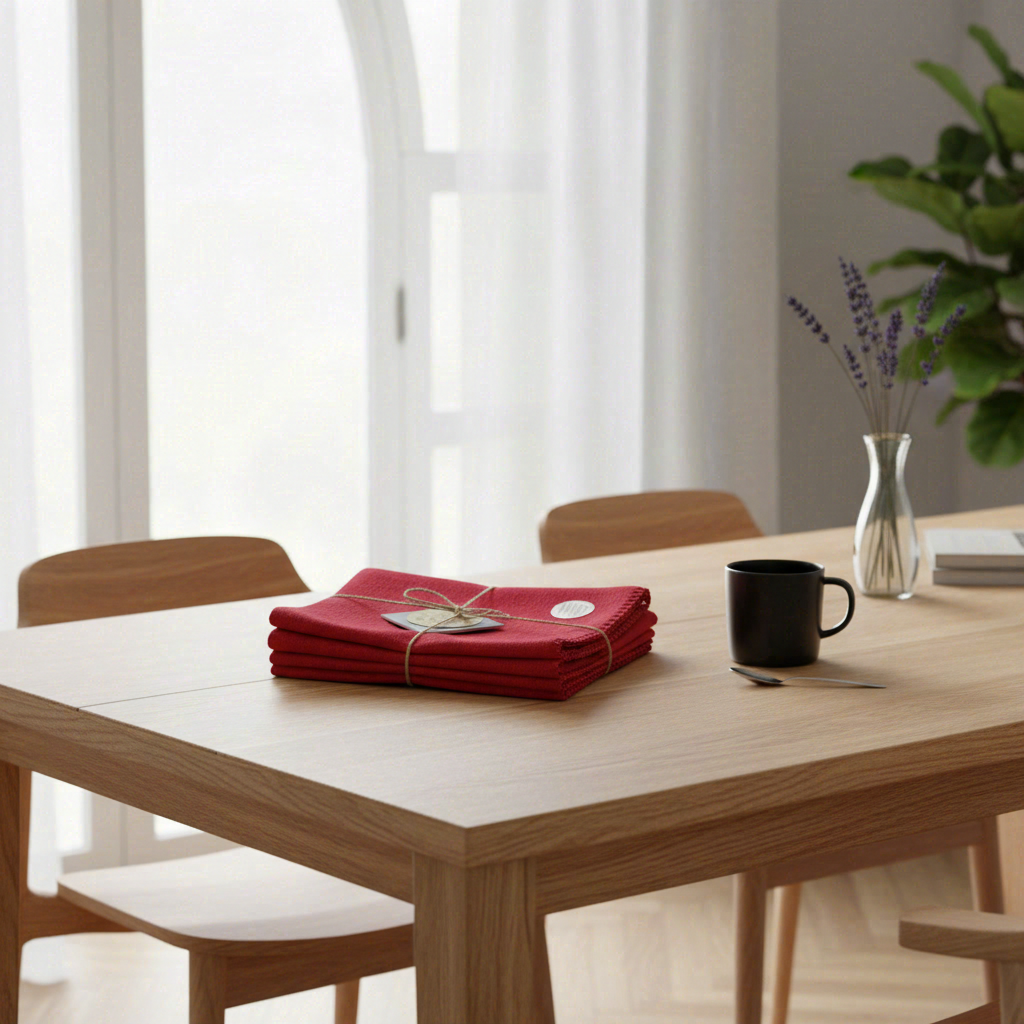 Winkler Lot de 4 sets de table en matériau recyclé Delia Tango 33 x 45