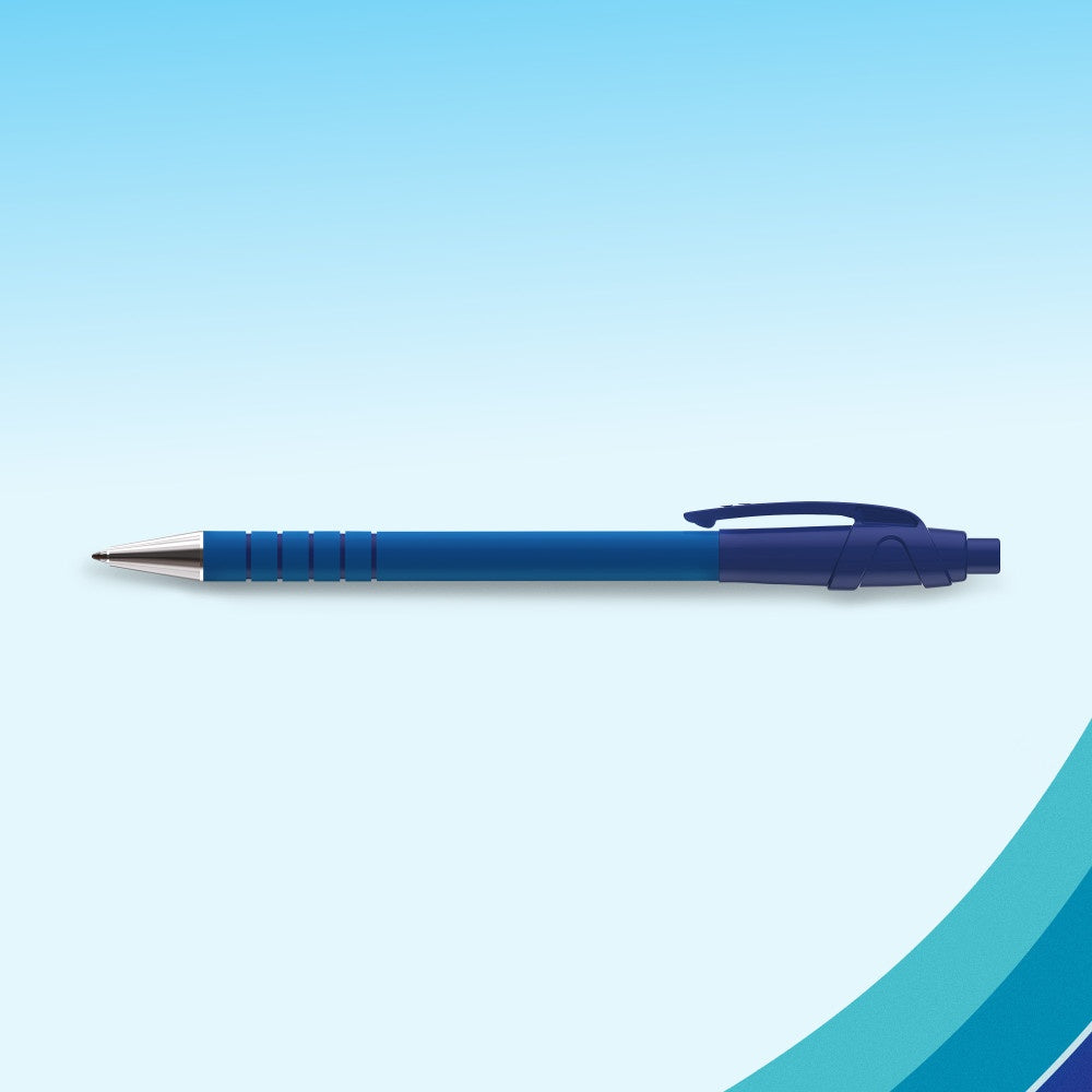 Paper Mate Flexgrip Ultra stylo bille rétractable à pointe moyenne | encre bleue | lot de 5