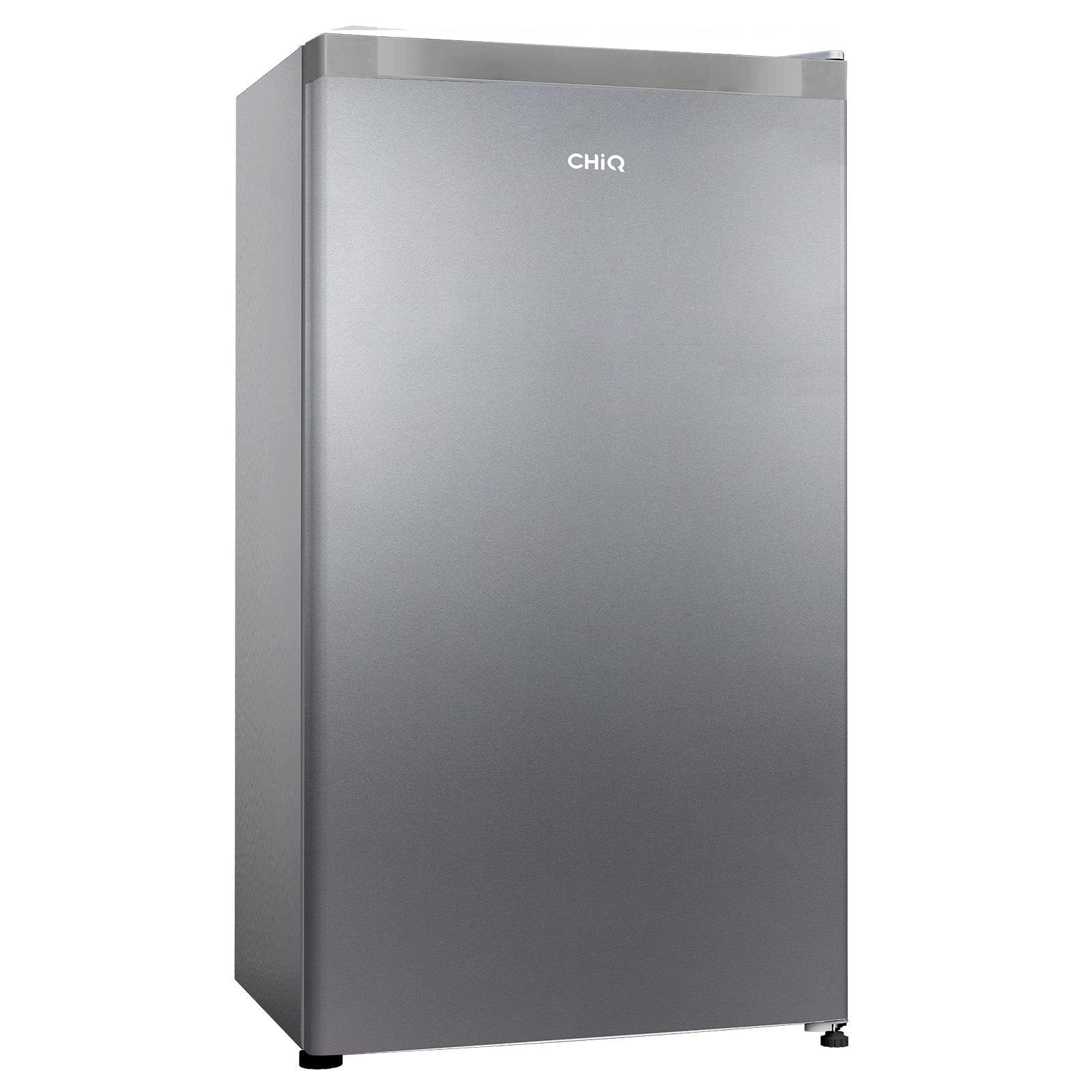 CHiQ JR99DWE Réfrigérateur 92 L avec compartiment congélateur, design compact de 0,22 m², silencieux, classe énergétique E - Argent