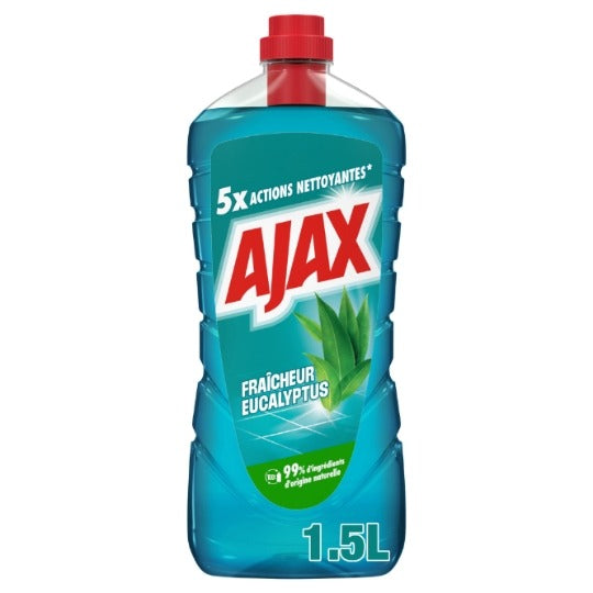 AJAX Nettoyant multi-usages 5 actions nettoyantes dégraissant Eucalyptus 1,5 L