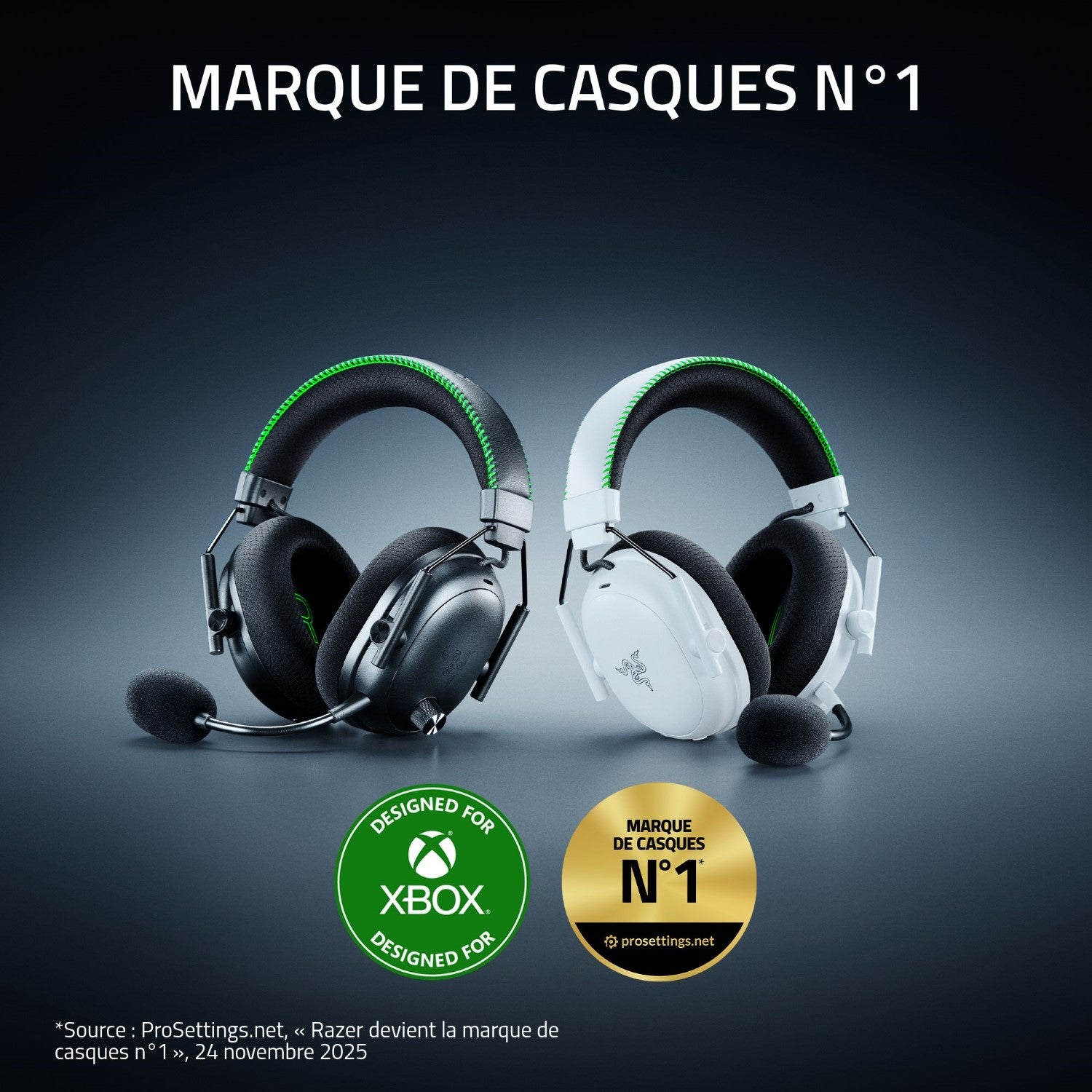 Razer BlackShark V3 Pro Casque Gaming sans fil - Xbox - Noir