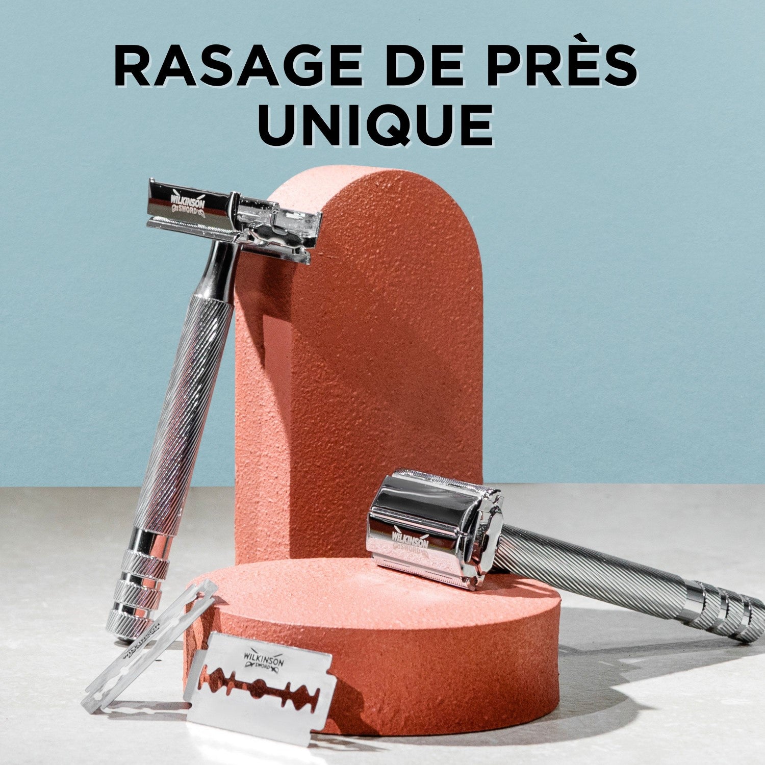WILKINSON SWORD Double Edge - Rasoir de Sûreté Pour Homme - Manche + 5 Lames
