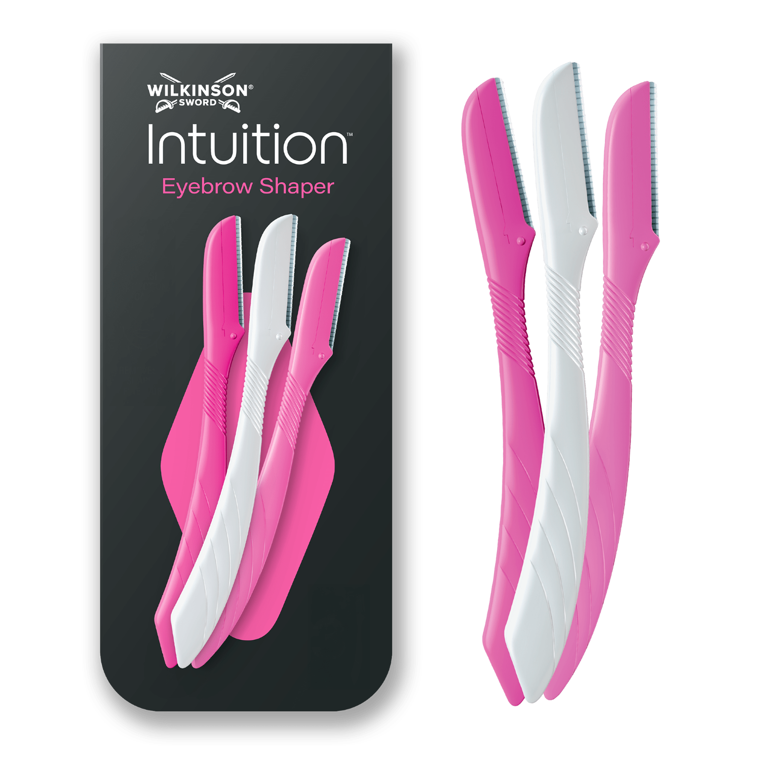 WILKINSON SWORD Intuition - Outil Dermaplaning Eyebrow Shaper - 3 Accessoires et 1 Embout
