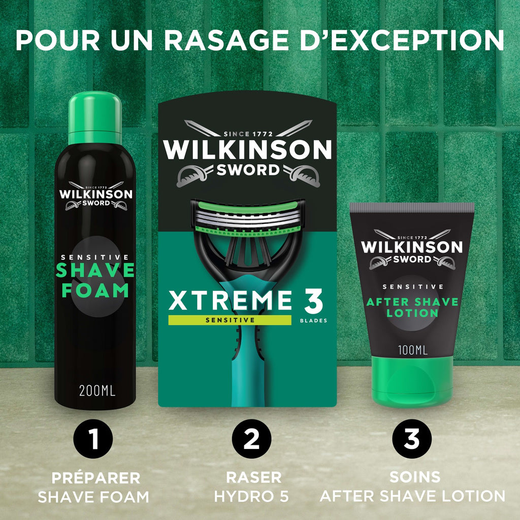 WILKINSON SWORD Xtreme 3 - Rasoirs Jetables Sensitive - x 12