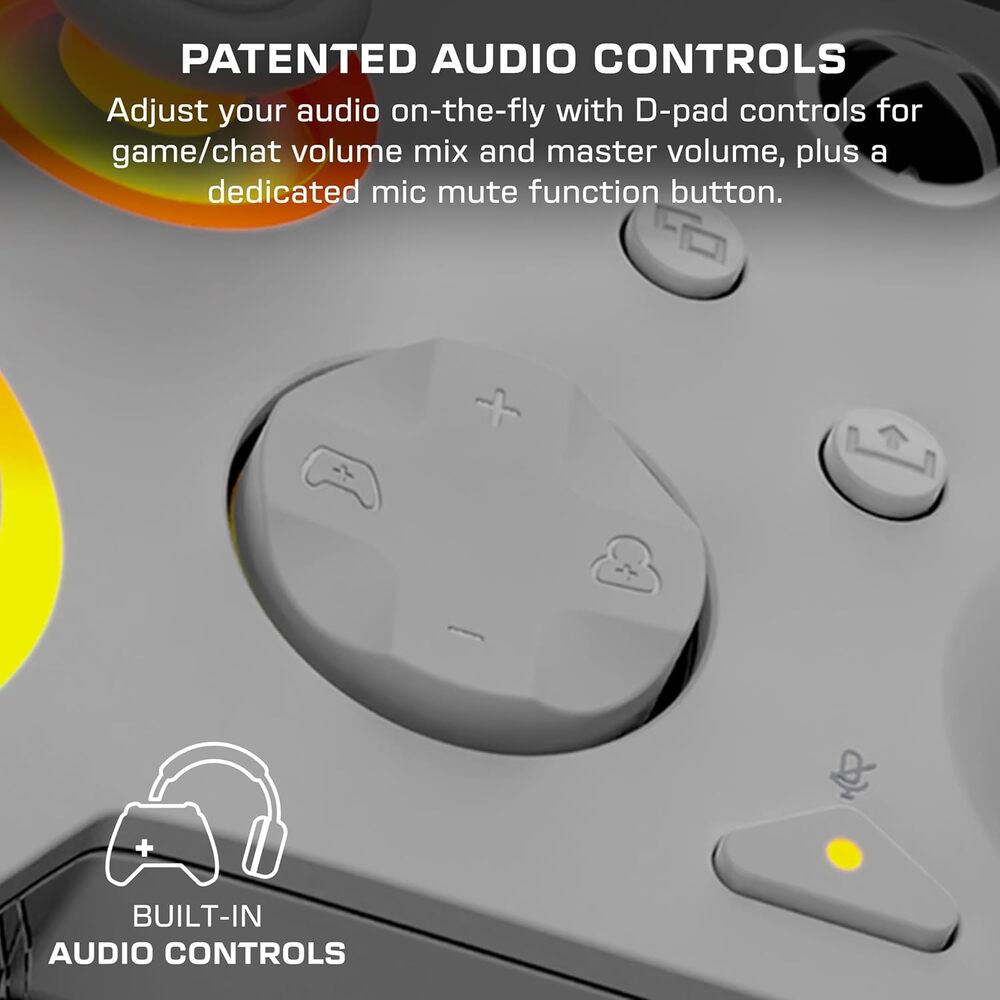 Turtle Beach Afterglow Wave Manette filaire Câble USB Éclairage RVB - Gâchettes à effet Hall & Boutons programmables - Xbox Series X|S, PC (Licence officielle Microsoft) - Gris