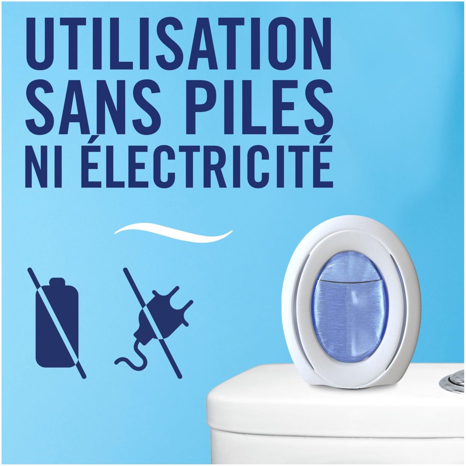 Febreze Petit Coin, Désodorisant WC En Continu (7.5ml x2), Parfum Eveil Printanier, Combat Les Odeurs, Fraîcheur Jusqu'à 50 Jours