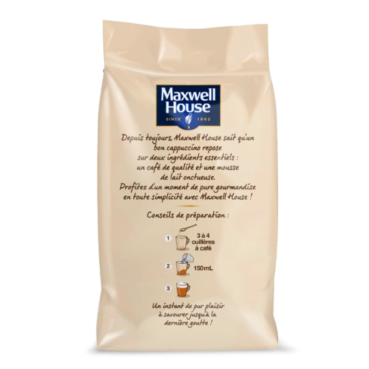 MAXWELL HOUSE Café Soluble Cappuccino Classique Mousse Onctueuse - 235 g